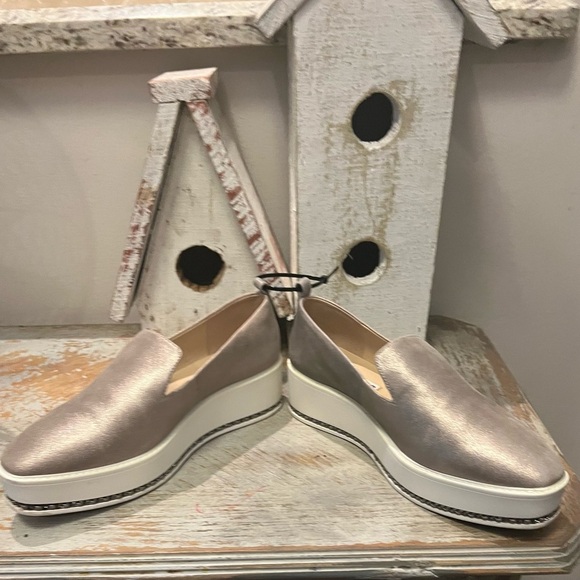 Karl Lagerfeld Womens 8.5 Metallic Platform Slip-Ons - Picture 6 of 10